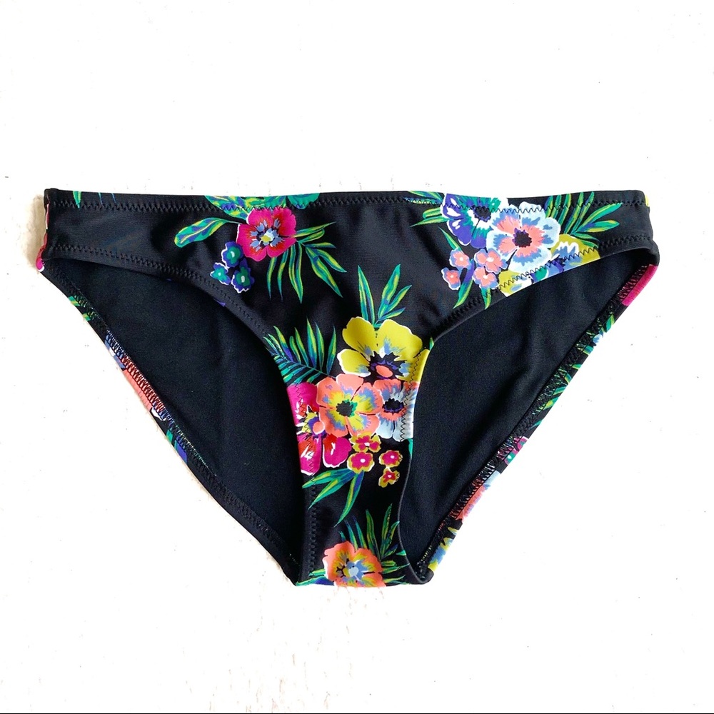 New Old Navy Black Tropical Vibes Bikini Bottoms